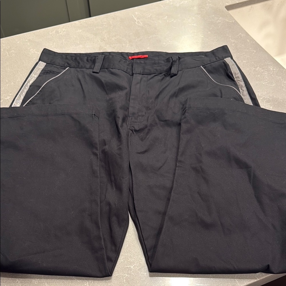 Tesla Black and Gray Chinos with Reflective Trim
